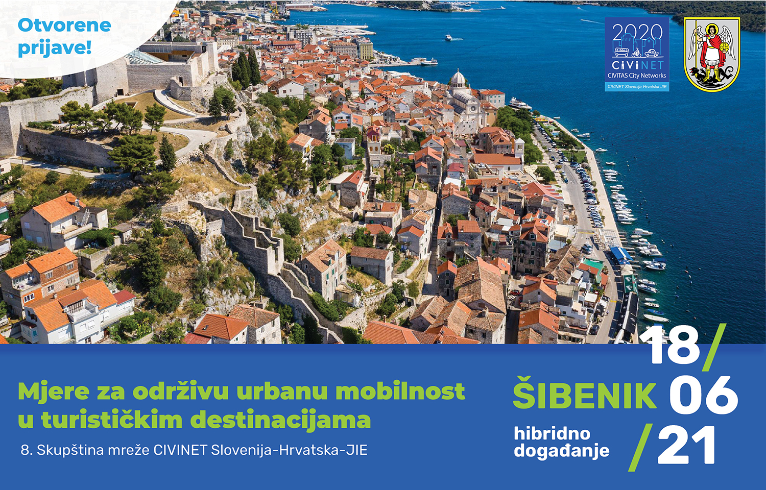 Grad Šibenik je domaćin 8. Skupštine  mreže CIVINET Slovenija-Hrvatska-Jugoistočna Europa  